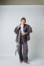 Карго з розрізами в кольорах: графіт, мокко, беж BRU