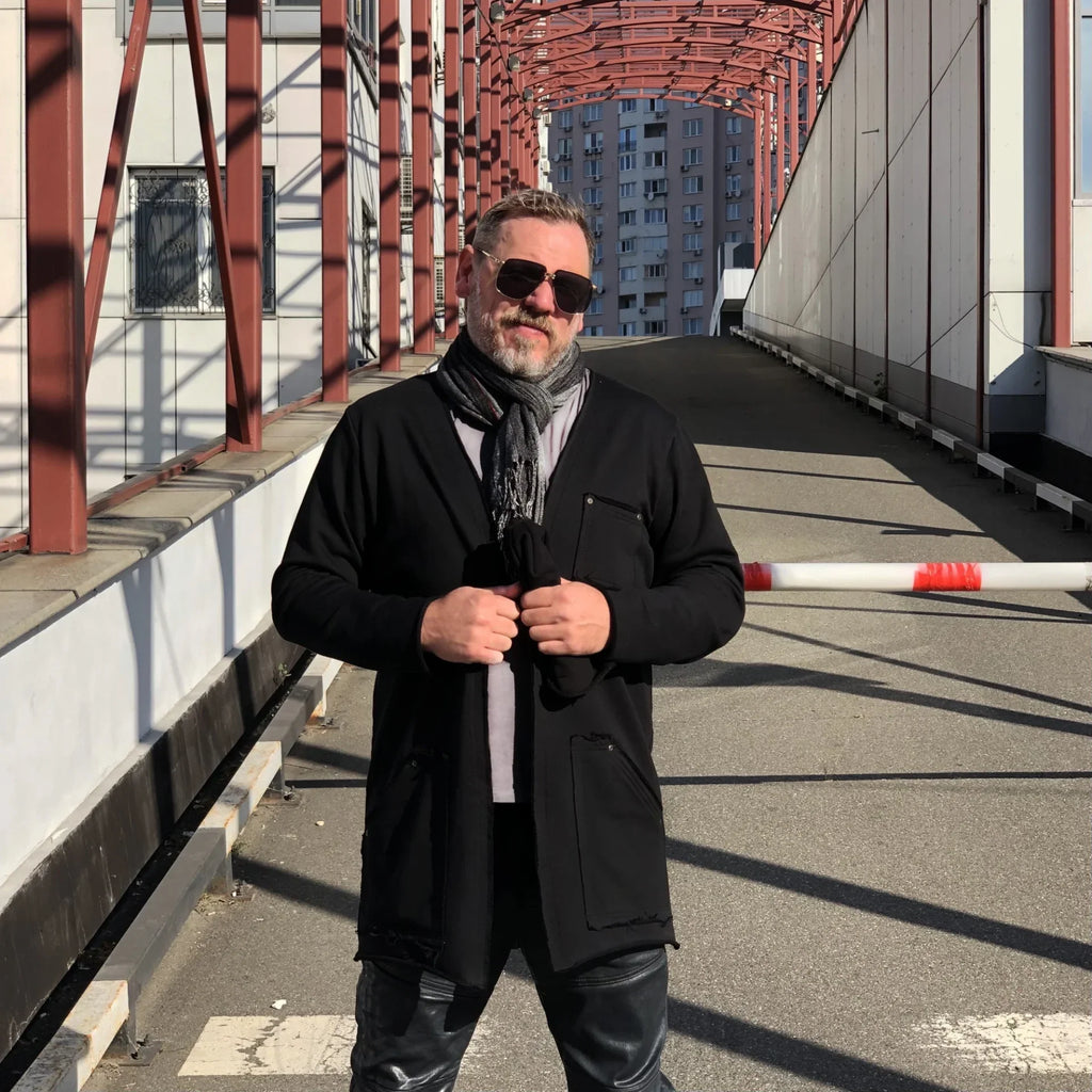 Кардиган чорний Чудовий від BRUTALMAN