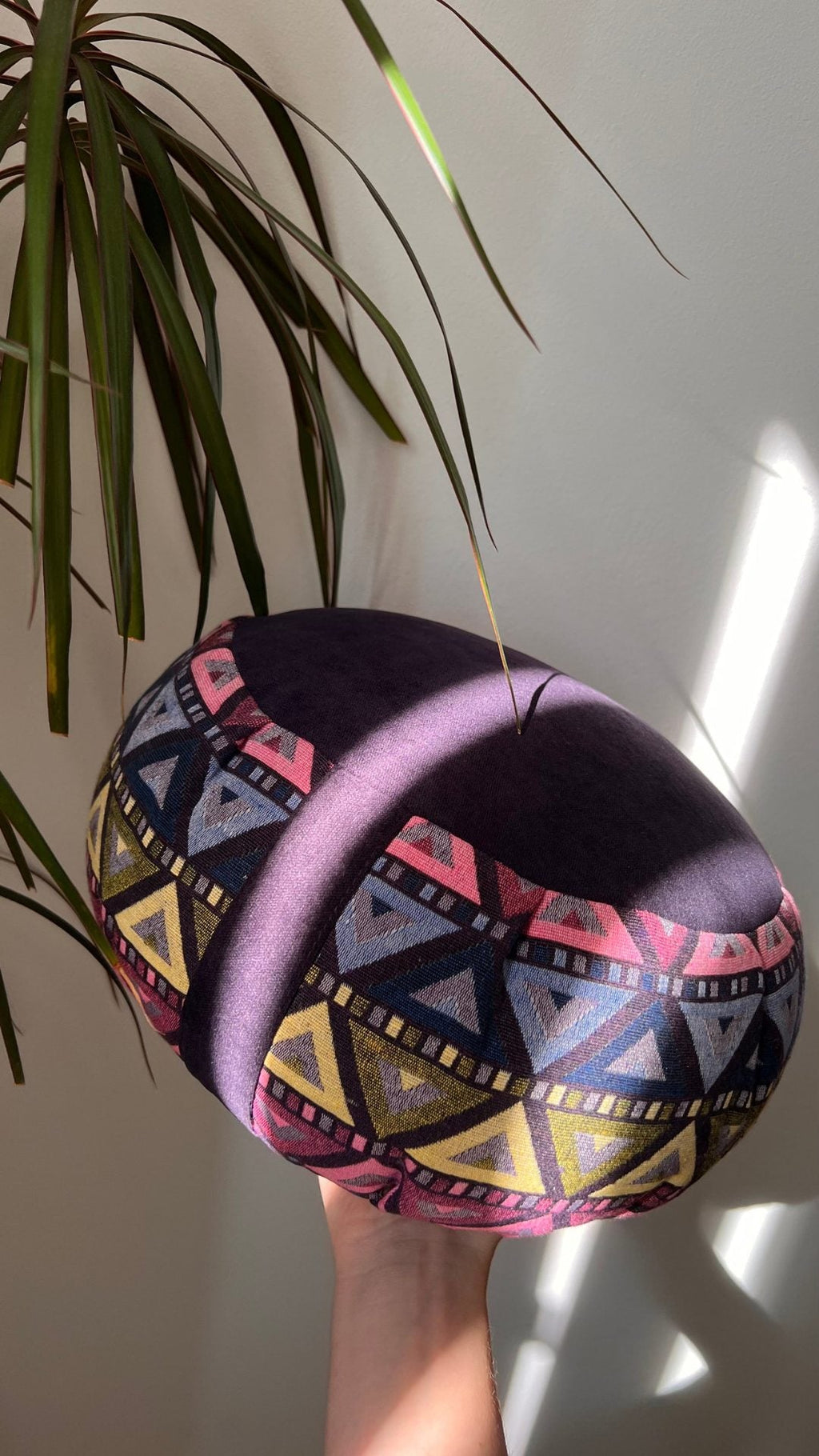 Подушка для медитації дзафу геометрія RAO 31x16 см