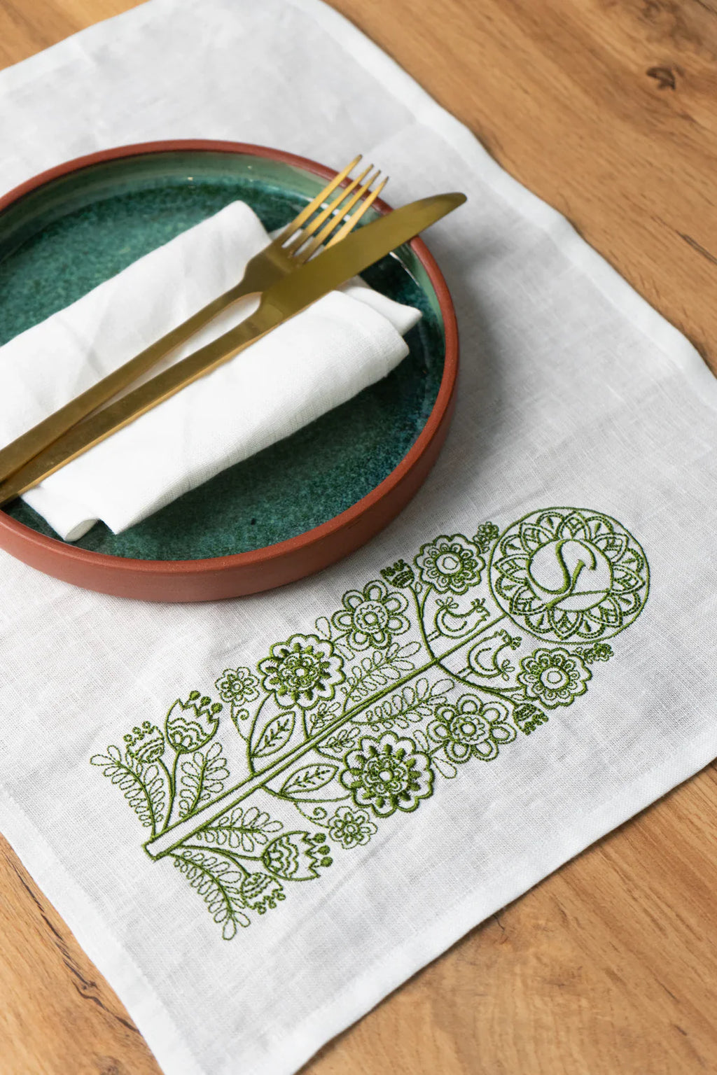 Серветка лляна сервірувальна під тарілку Дерево роду SAVE yourself