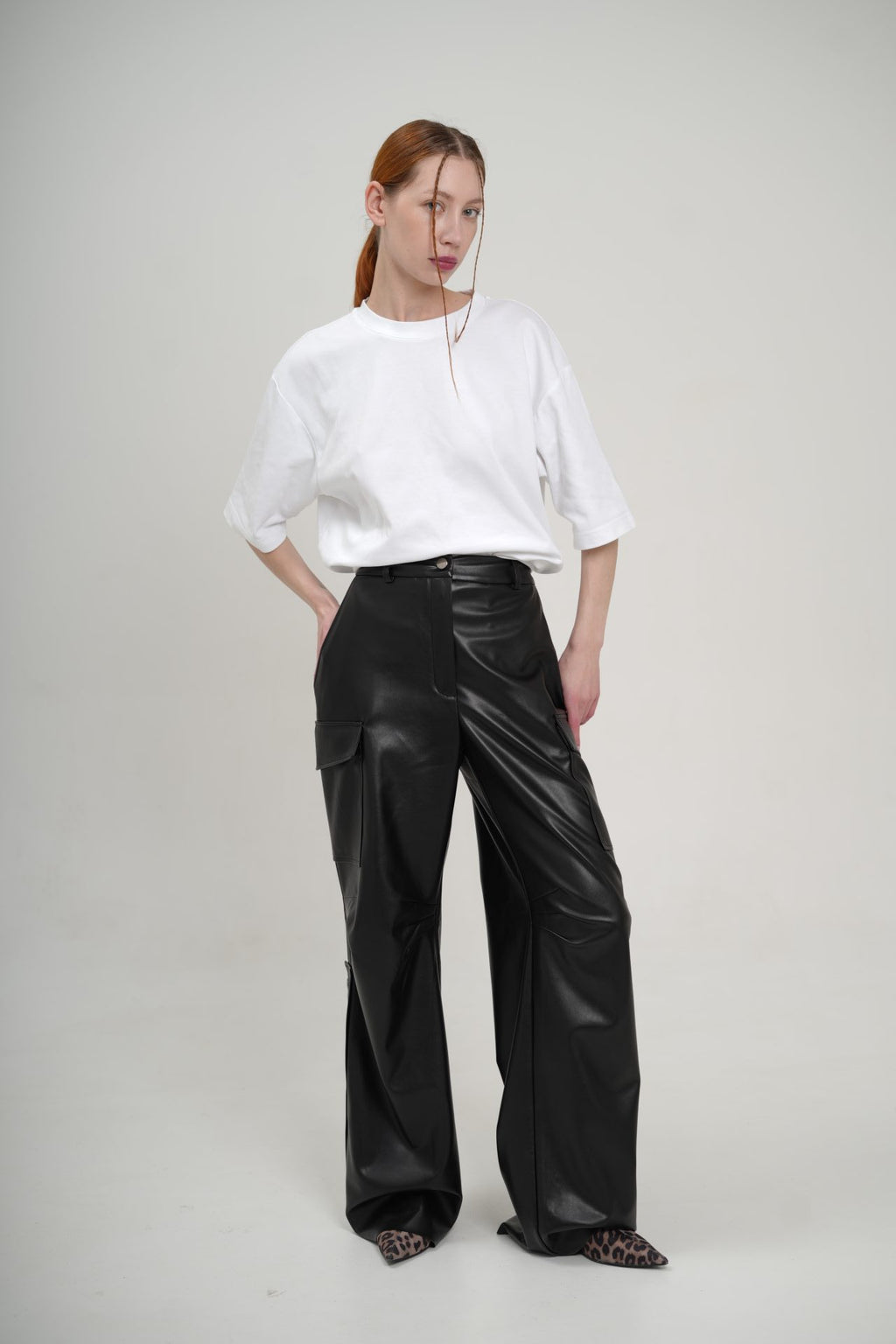 Карго чорні синтетична шкіра BRU