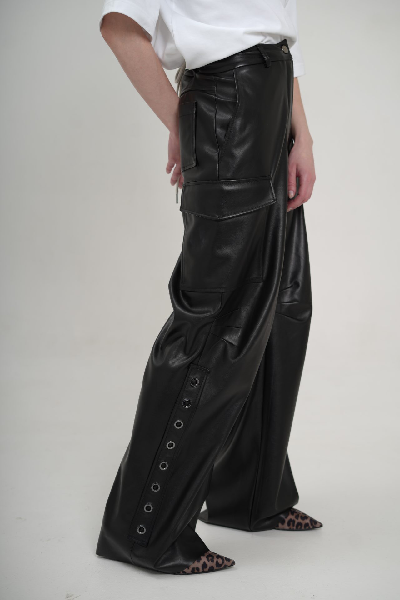 Карго чорні синтетична шкіра BRU