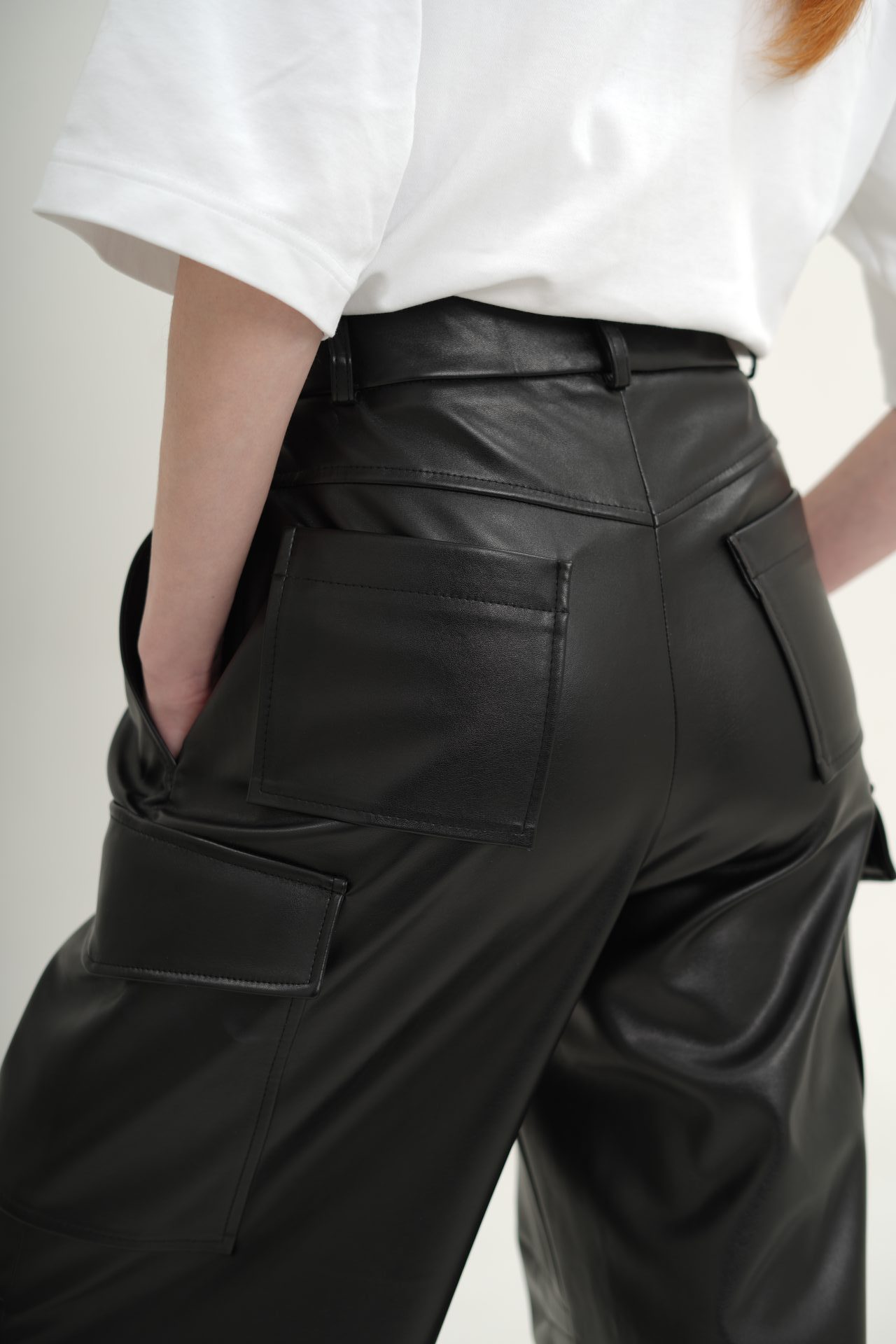 Карго чорні синтетична шкіра BRU