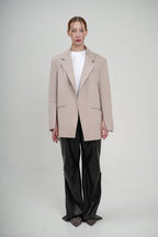 Bunda s rozparkami na rukávoch béžová BRU