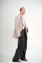 Bunda s rozparkami na rukávoch béžová BRU