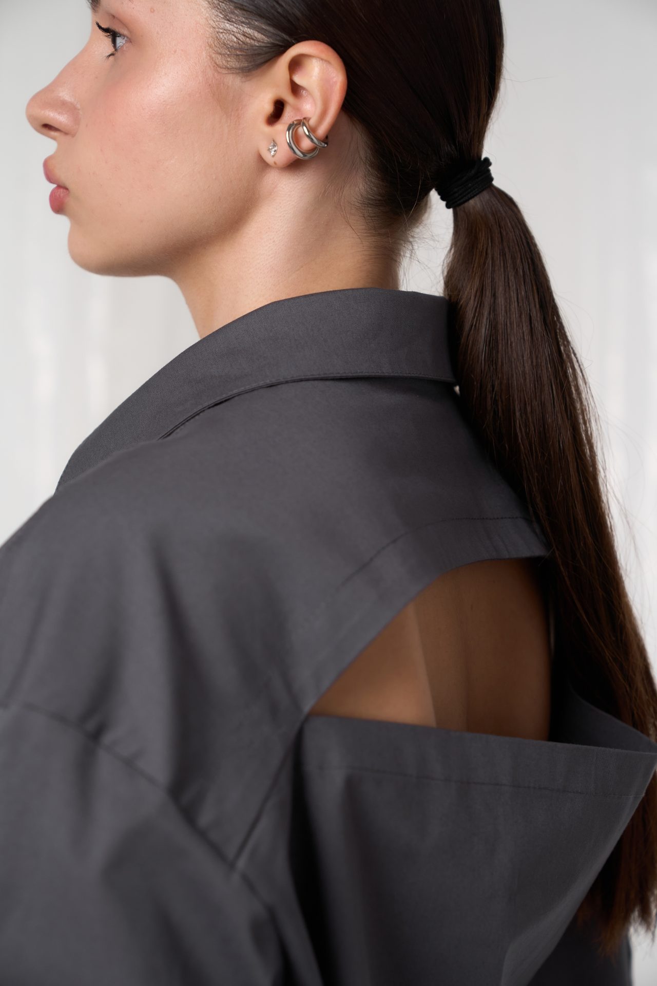 Košeľa s rozparkami na rukávoch v 3 farbách BRU