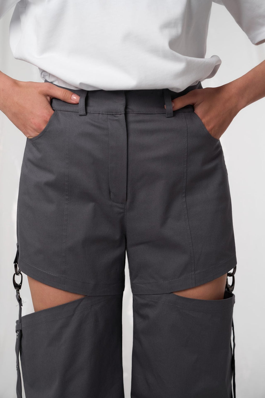 Карго з розрізами в кольорах: графіт, мокко, беж BRU