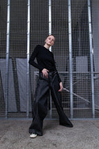 Široké džínsy BRU s nízkym pásom