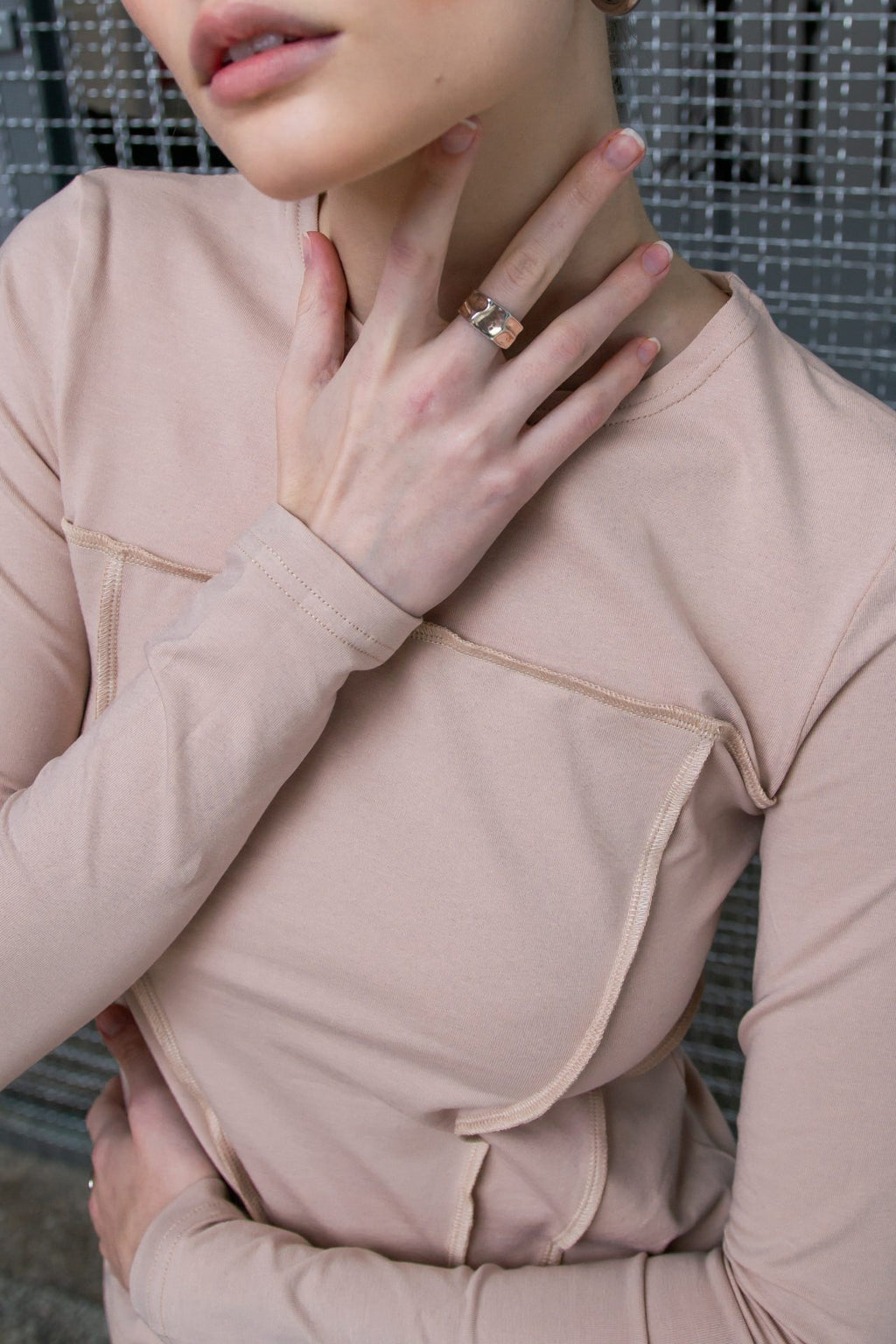 Dlhý rukáv BRU s ohrnutými švami