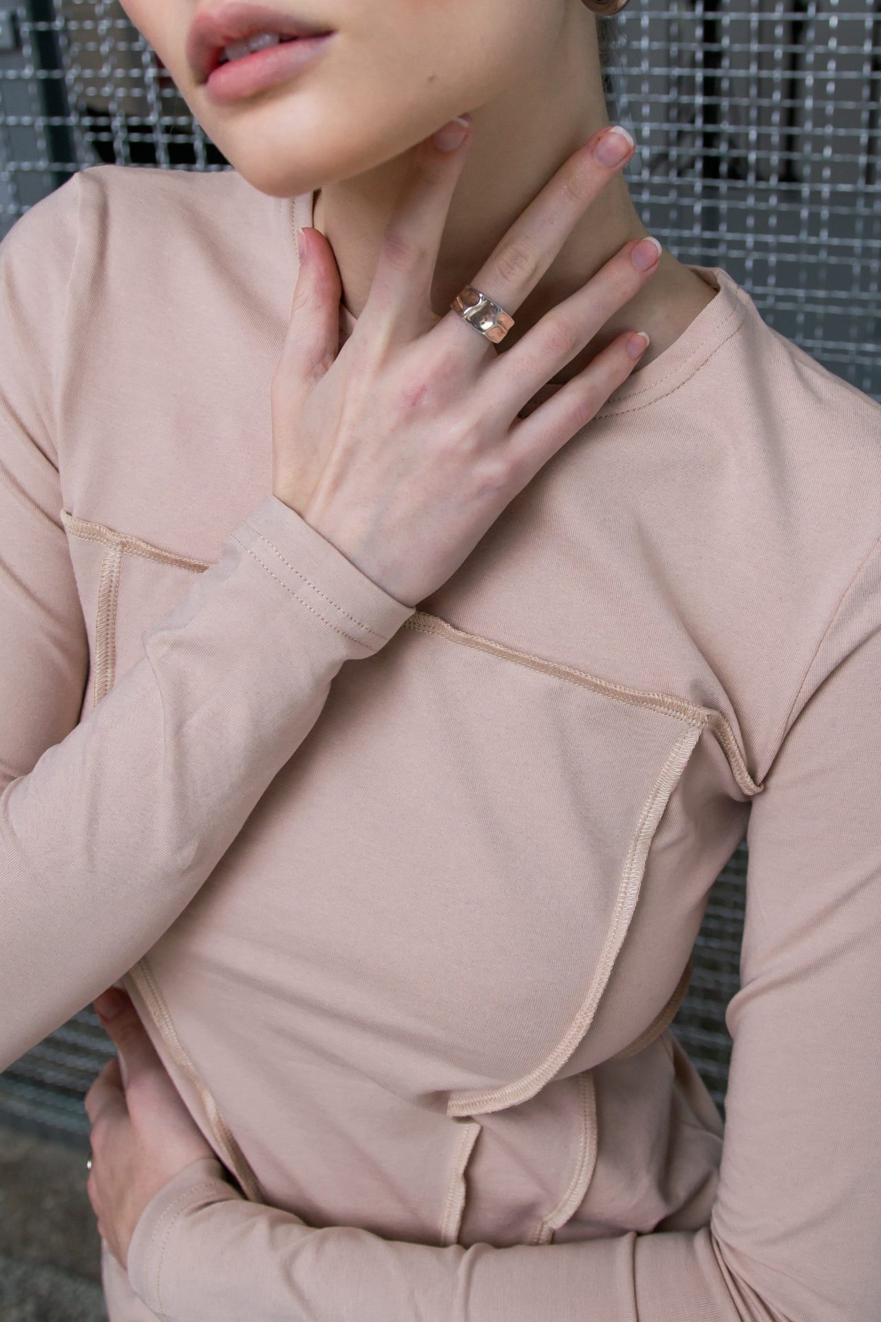 Dlhý rukáv BRU s ohrnutými švami