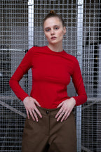 Лонгслів з сіткою на спинці BRU