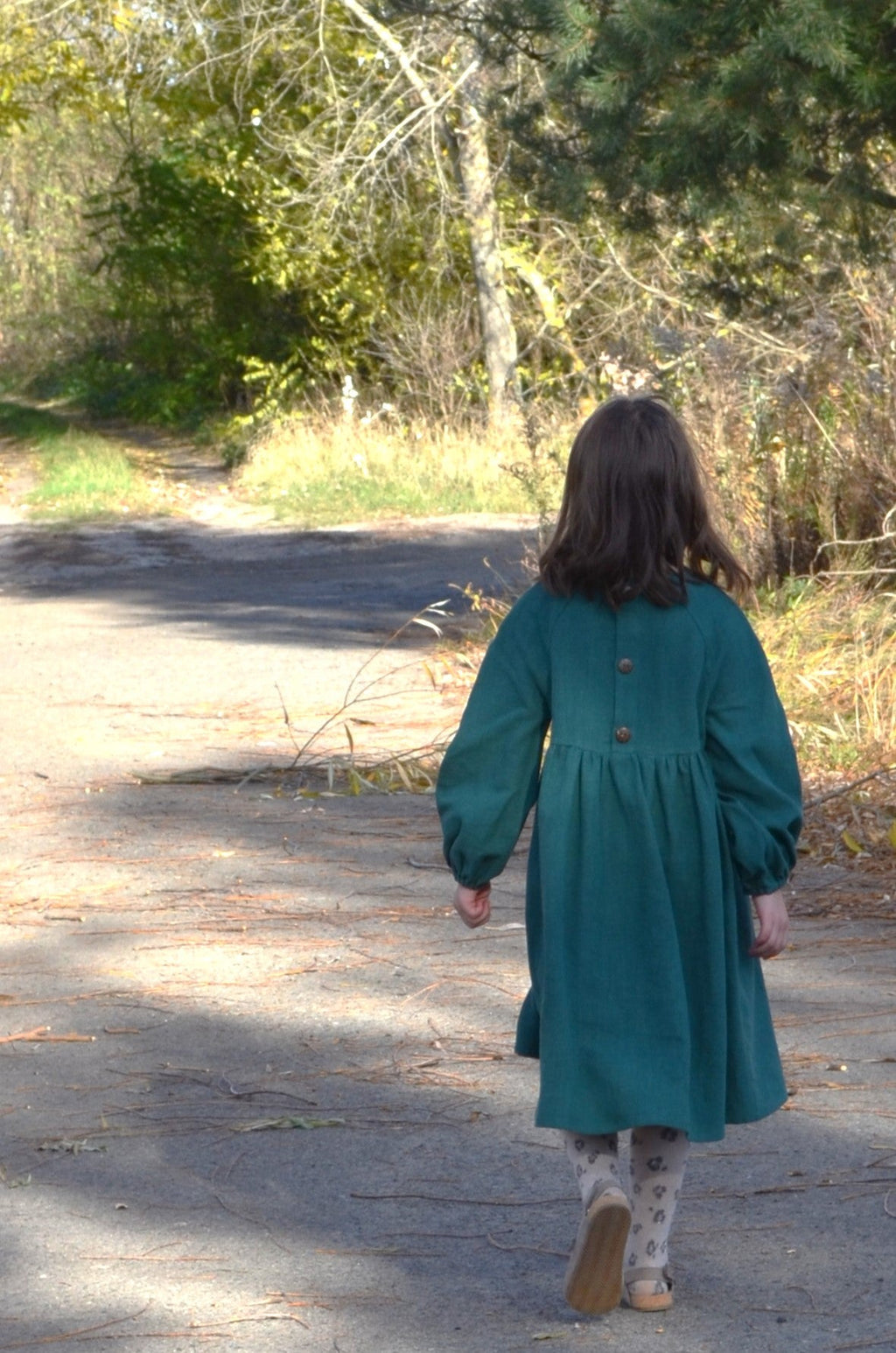 Дитяча сукня Мія з вареної кропиви зелена VIRA APPAREL