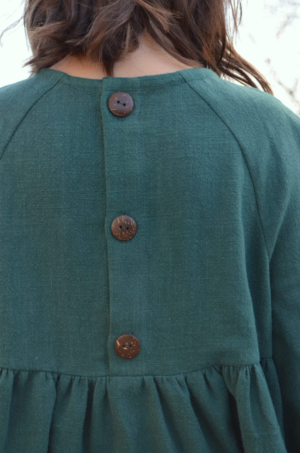 Дитяча сукня Мія з вареної кропиви зелена VIRA APPAREL