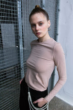 Лонгслів з сіткою на спинці BRU