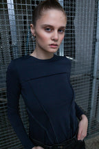 Dlhý rukáv BRU s ohrnutými švami