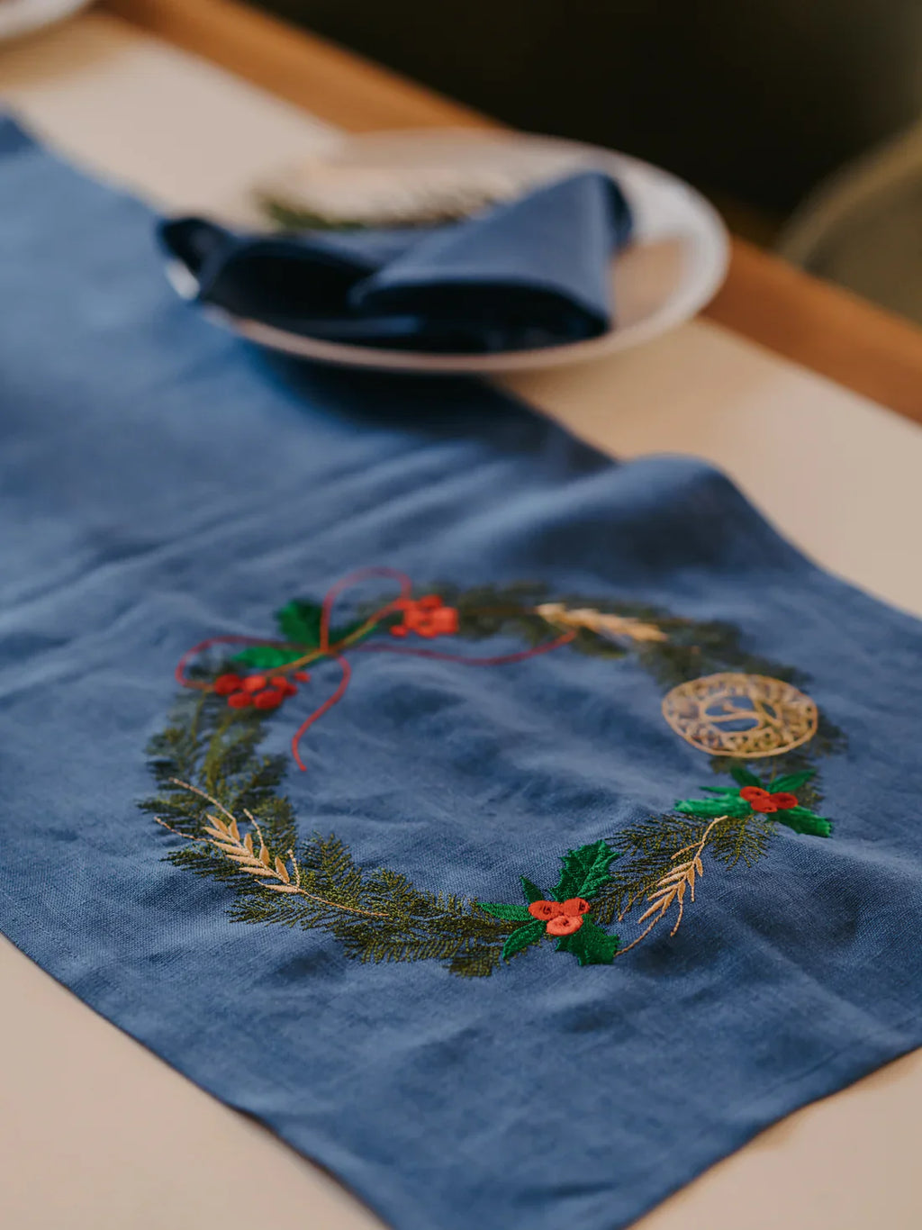 Ранер лляний на стіл Різдвяно-Новорічна SAVE yourself