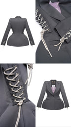 Bunda s očkami GoldenRatio, sivá