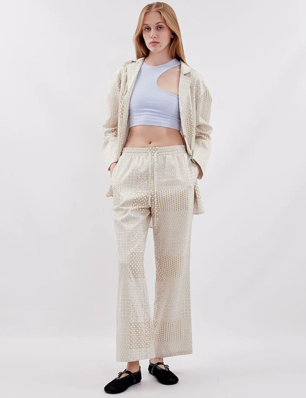 Bavlnený nohavicový kostým GEOMETRIA od FAYNA