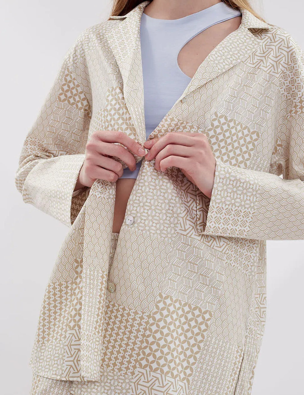 Bavlnený nohavicový kostým GEOMETRIA od FAYNA