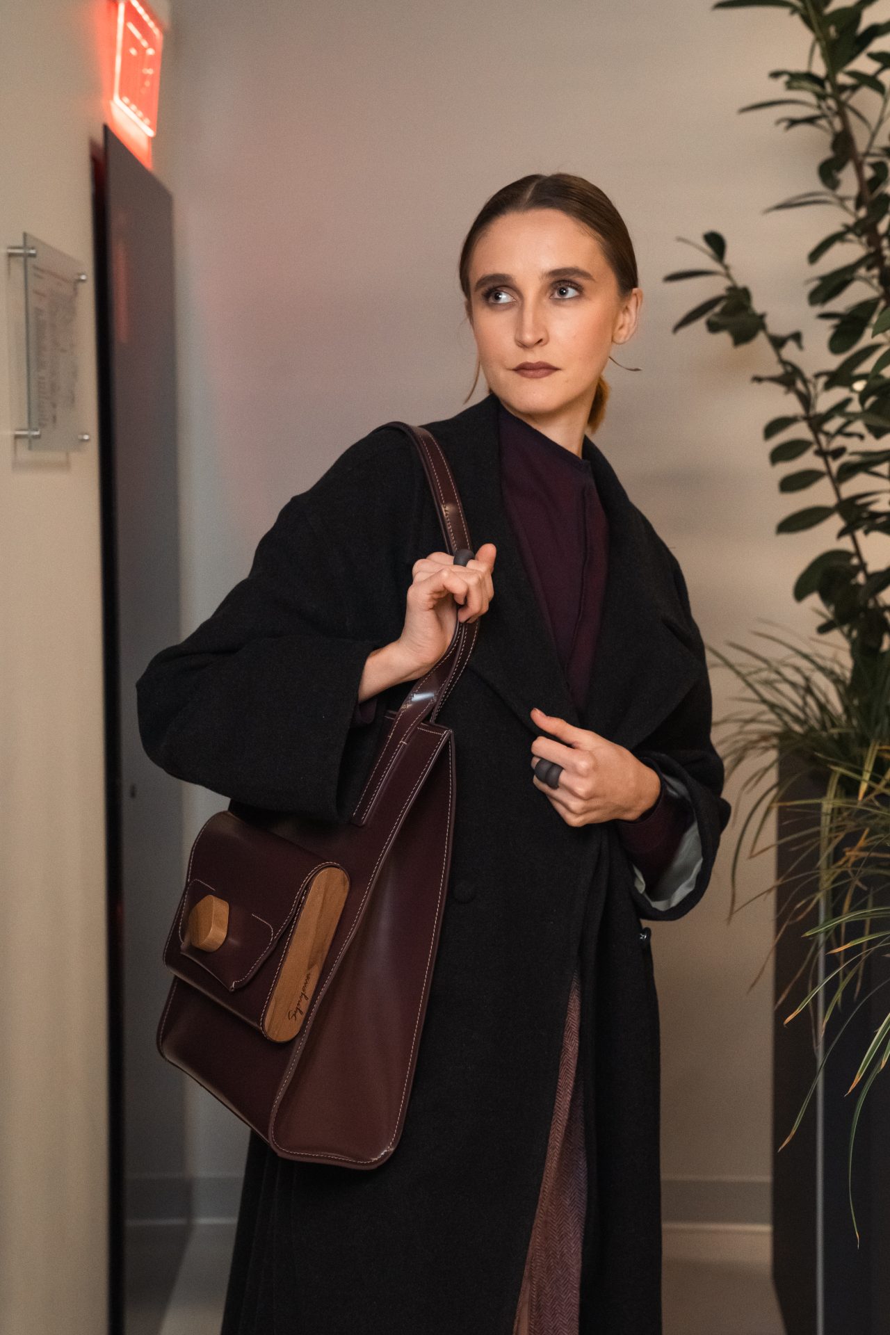 Шопер  JOY вишневий  від Synyava