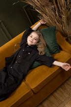 Костюм дитячий чорний з льону від SAVE yourself