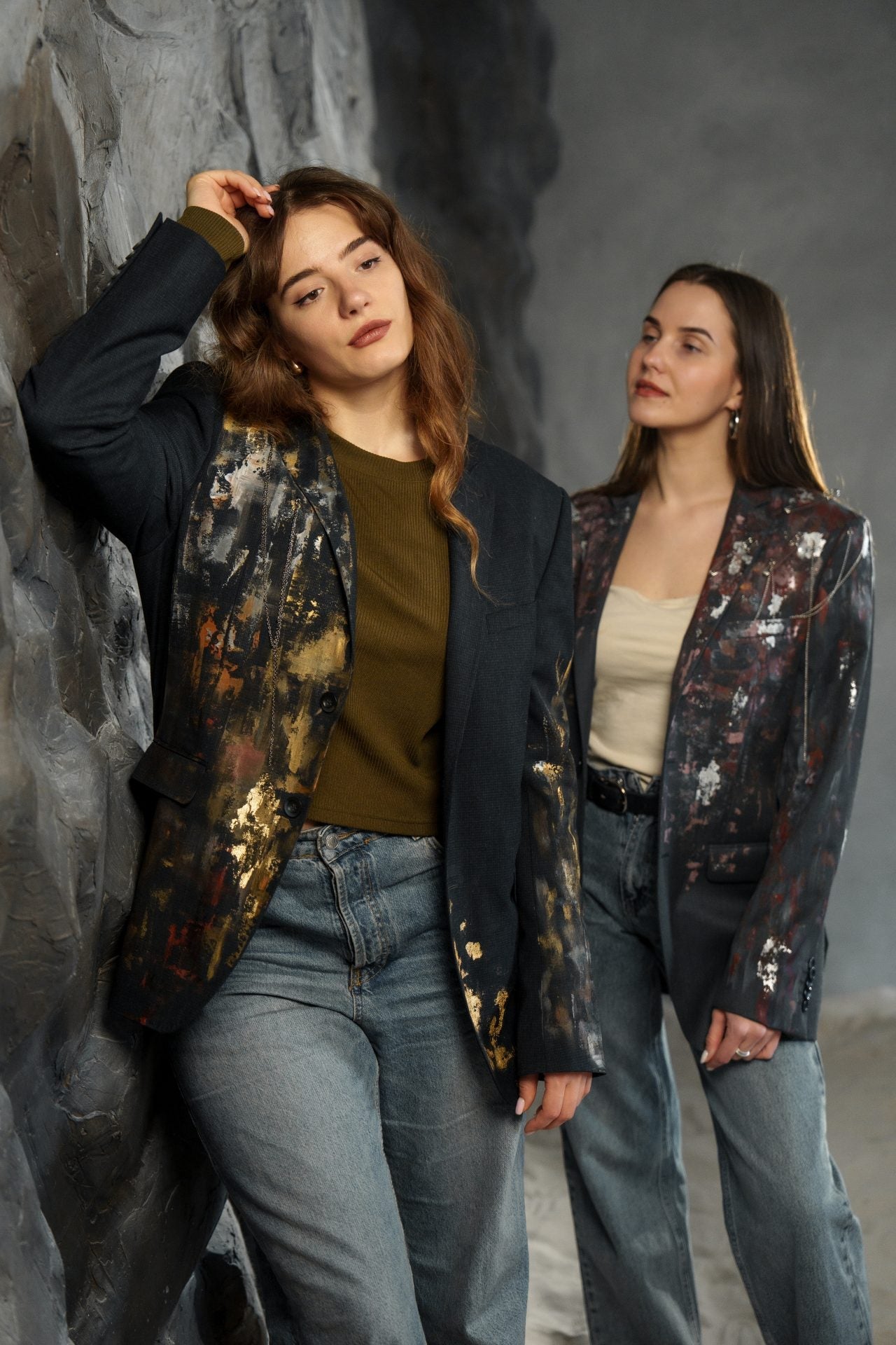 Жакет "Танець відтінків" від LunaTart на Замовлення