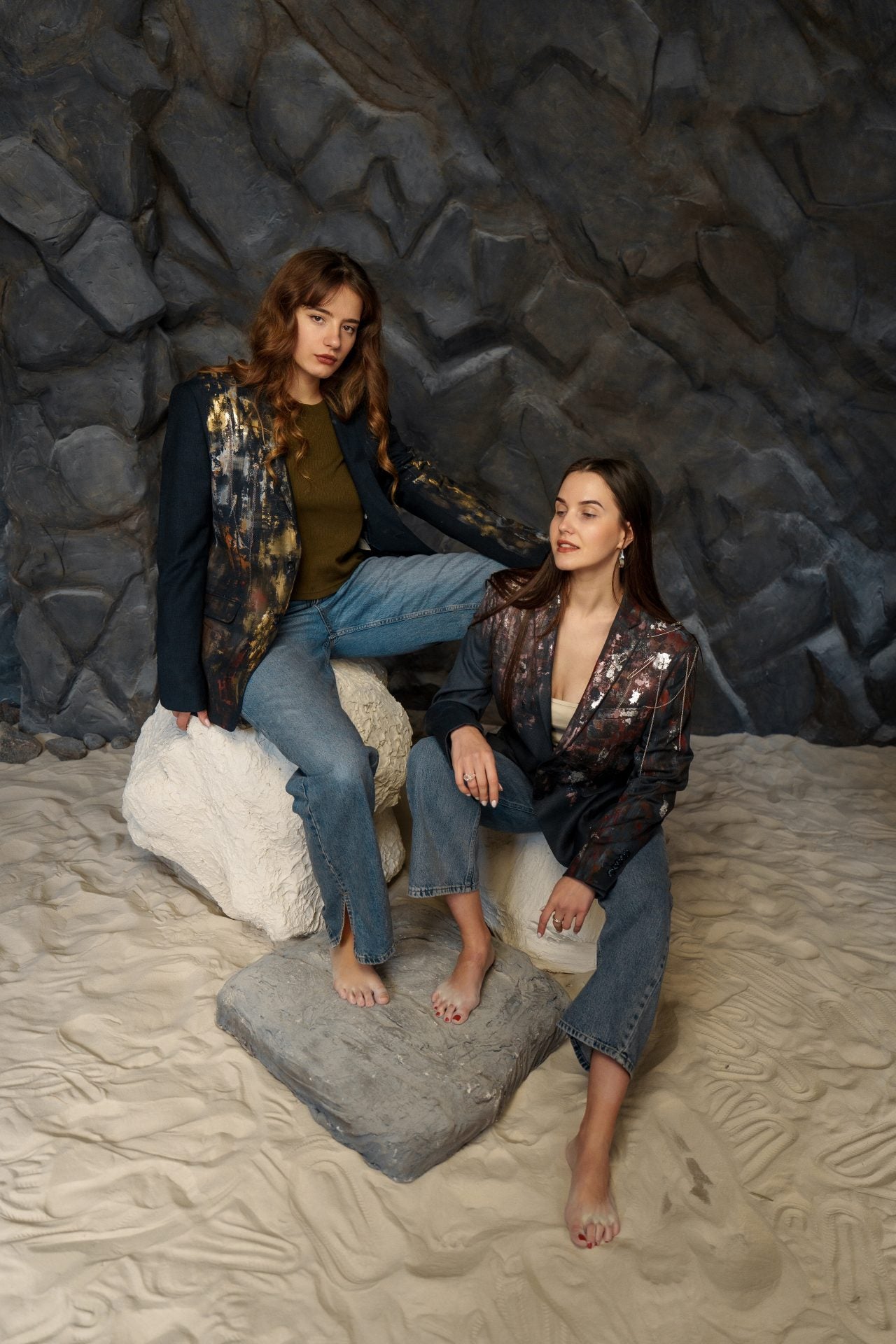 Жакет "Танець відтінків" від LunaTart на Замовлення