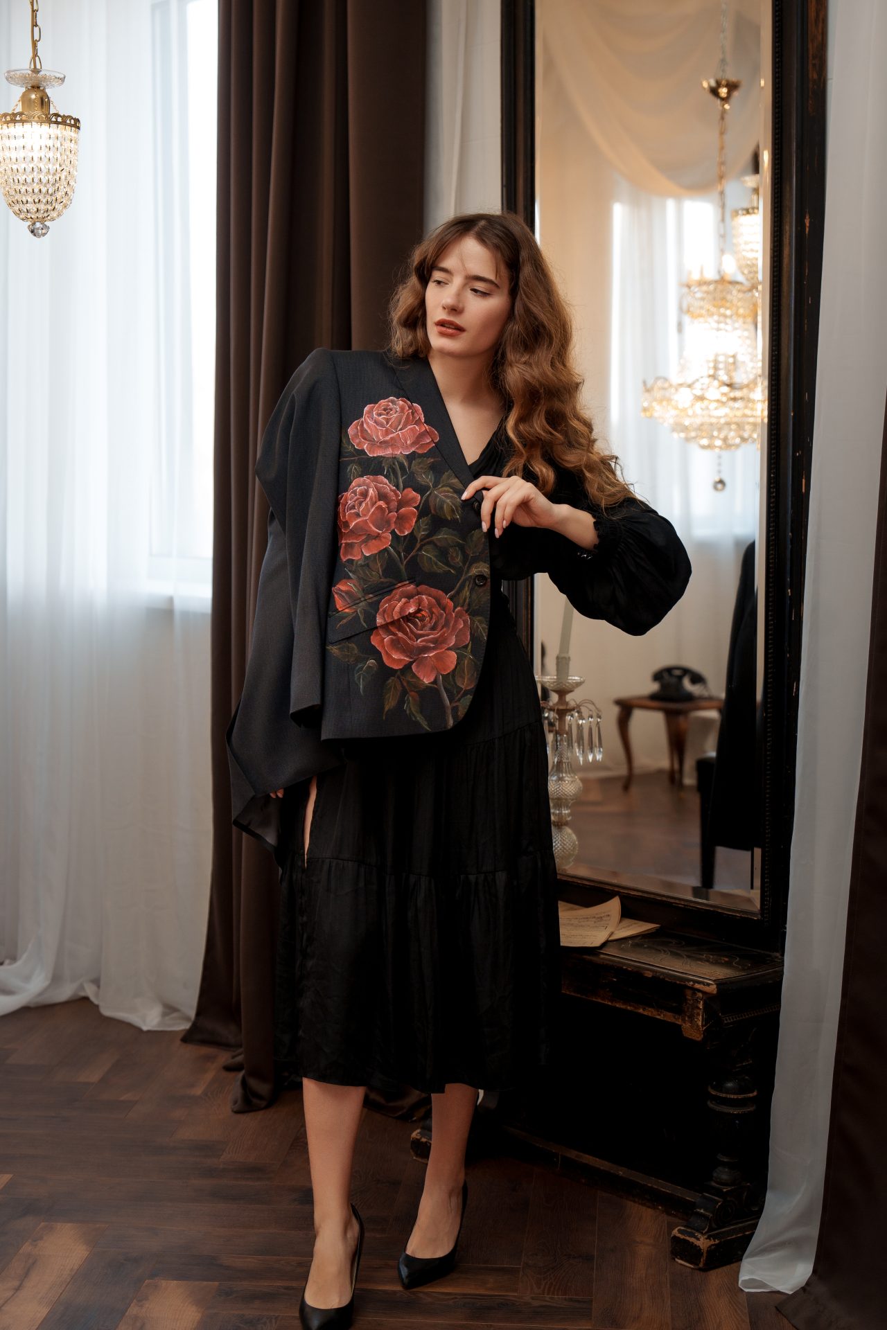 Жакет "Трояндовий акцент" від LunaTart на Замовлення