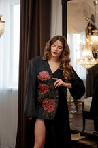 Bunda „Ružový akcent“ od LunaTart, vyrobená na objednávku