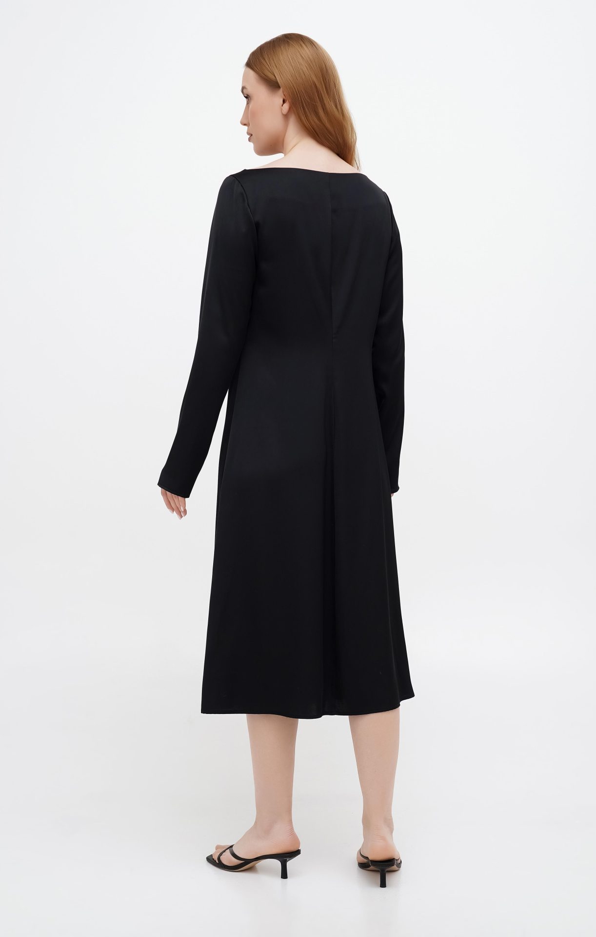 Шовкова сукня Gitta Міді з довгими рукавами від FAYNA