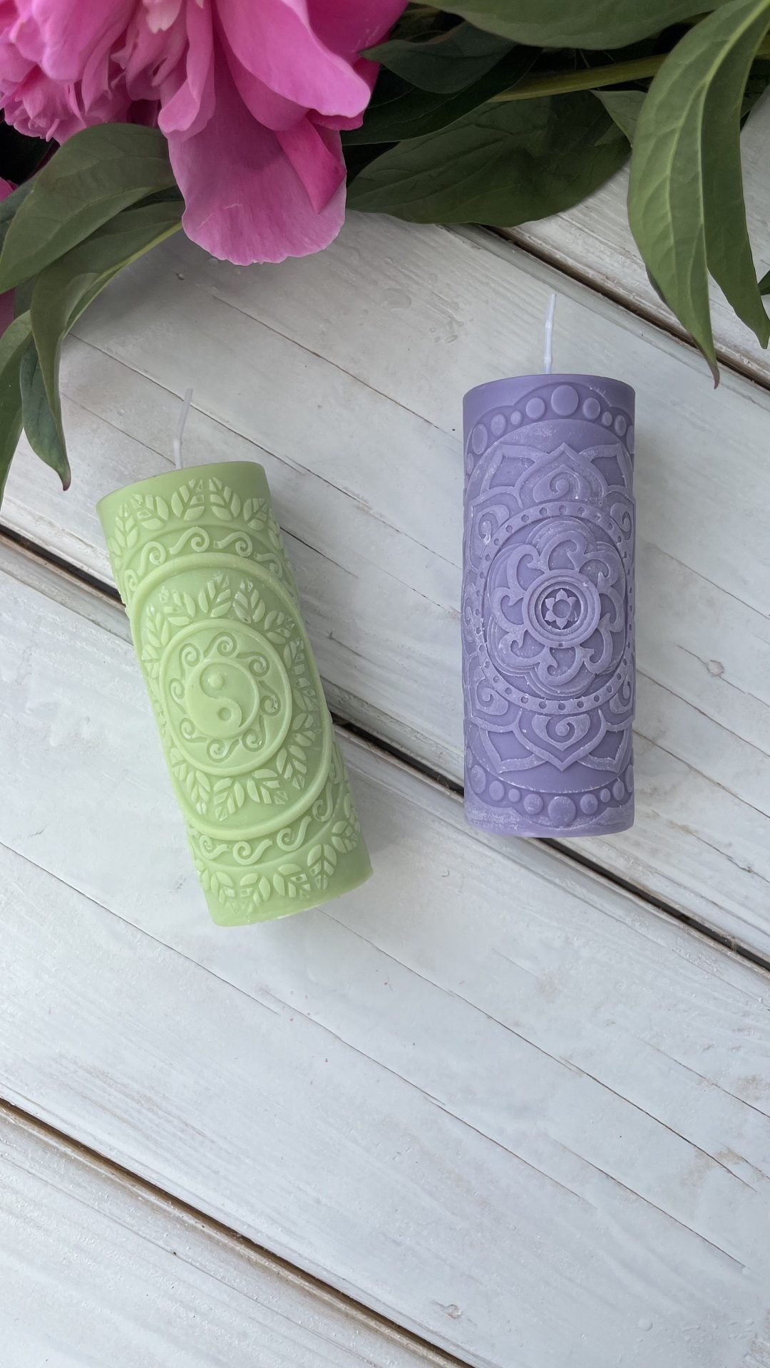 Свічка із соєвого воску мандала від RAO