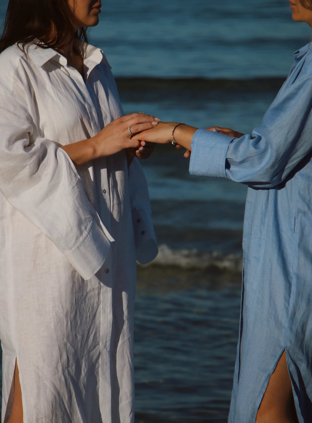 Maxi košeľové šaty z talianskeho ľanu od SAVE YOURSELF