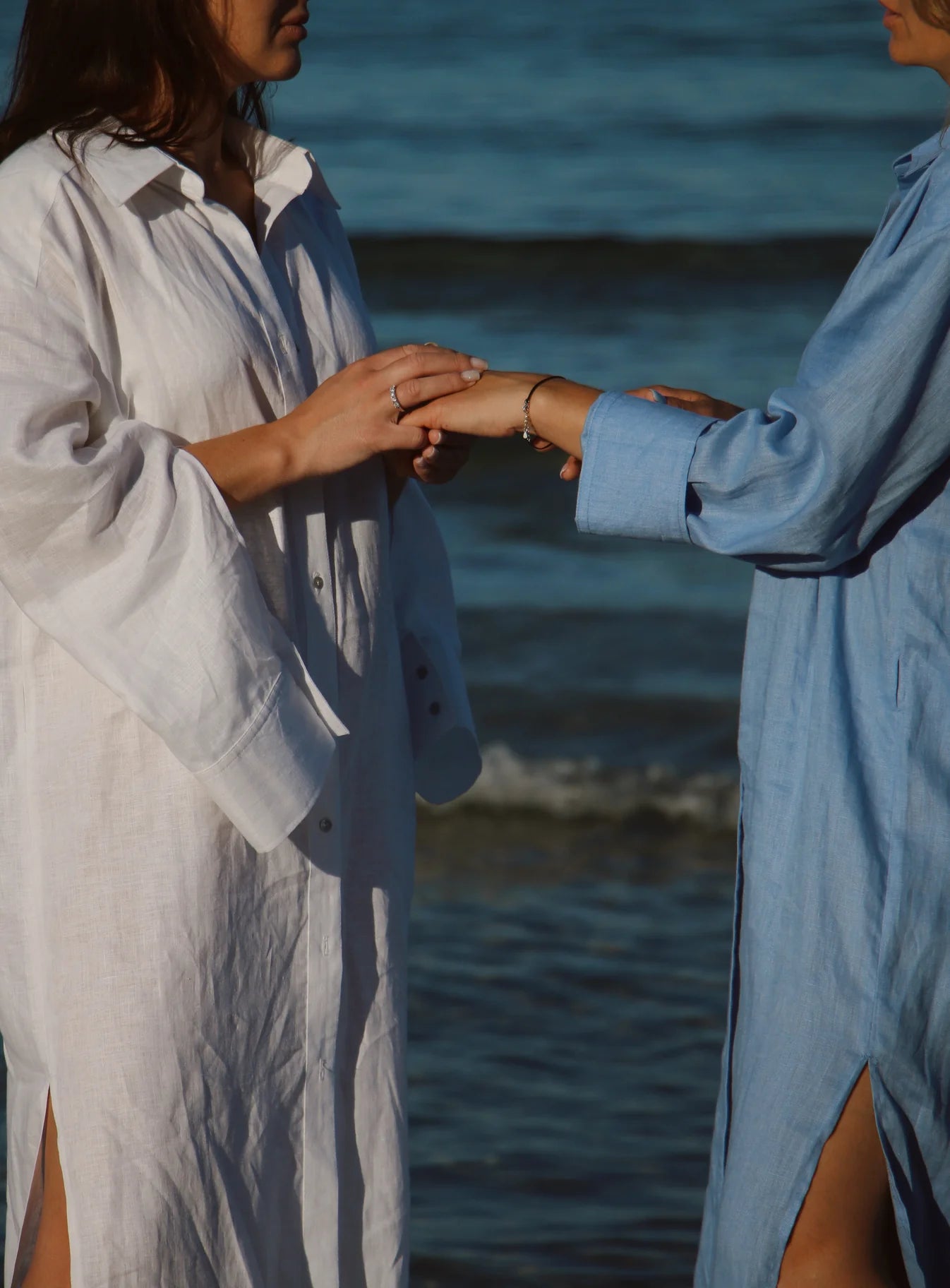 Максі сукня-сорочка з італійського льону від SAVE YOURSELF