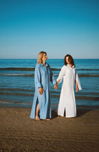 Maxi košeľové šaty z talianskeho ľanu od SAVE YOURSELF