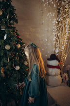 Дитяча сукня Мія з вареної кропиви зелена VIRA APPAREL