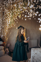 Дитяча сукня Мія з вареної кропиви зелена VIRA APPAREL