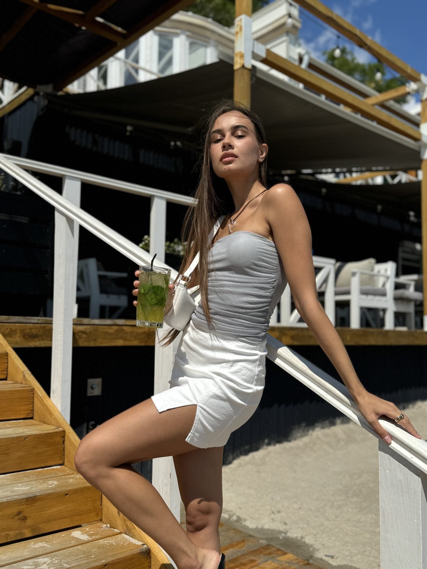 Топ-бандо із сітки, сірий KA.EL