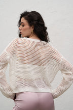 Светр у сіточку із топом-бандо, 3 кольори KA.EL