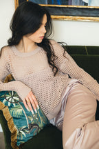 Светр у сіточку із топом-бандо, 3 кольори KA.EL