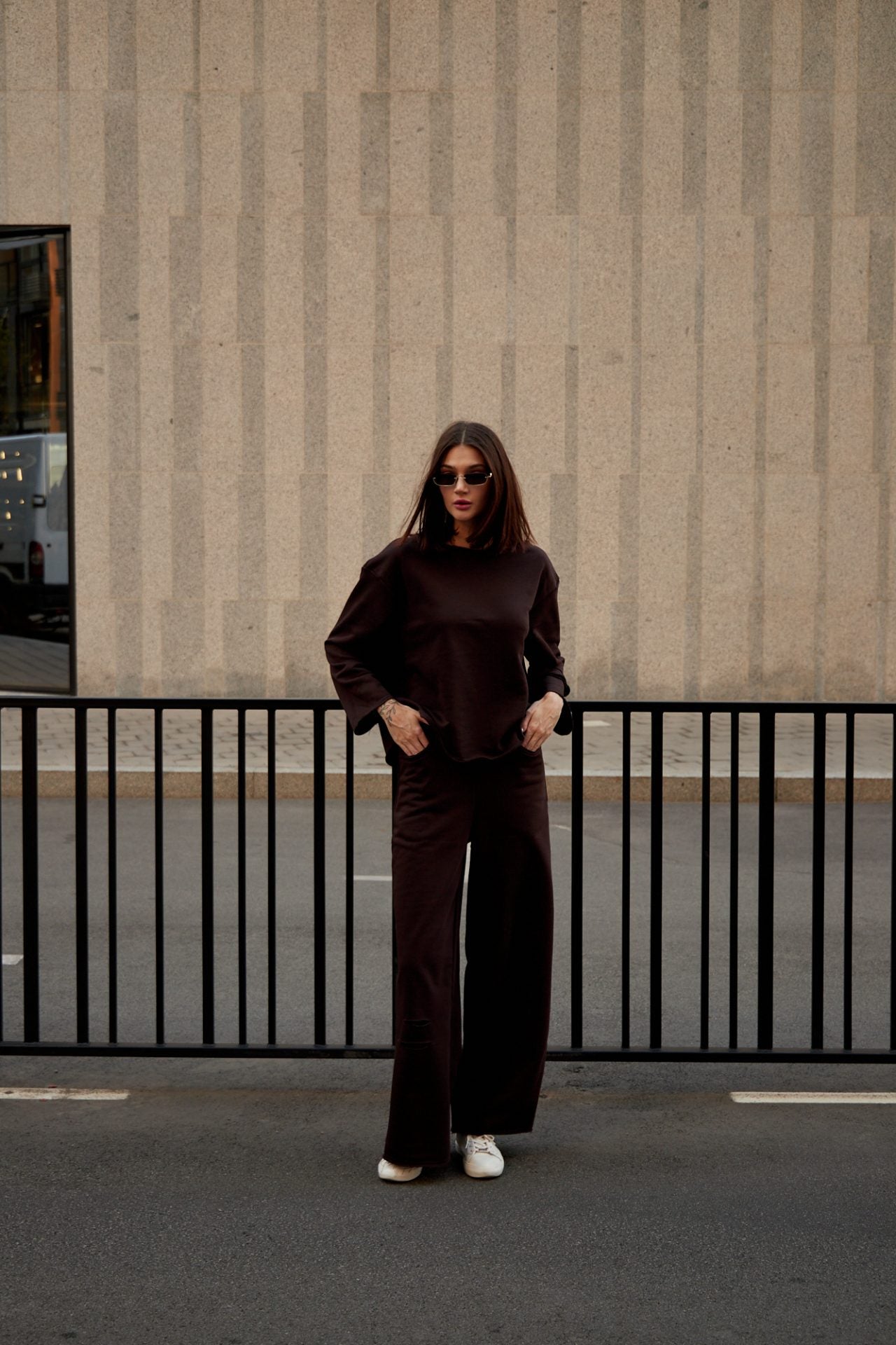 Трикотажний сет світшот та брюки, 5 кольорів BRU