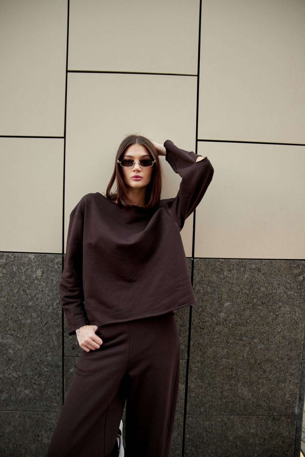 Трикотажний сет світшот та брюки, 5 кольорів BRU