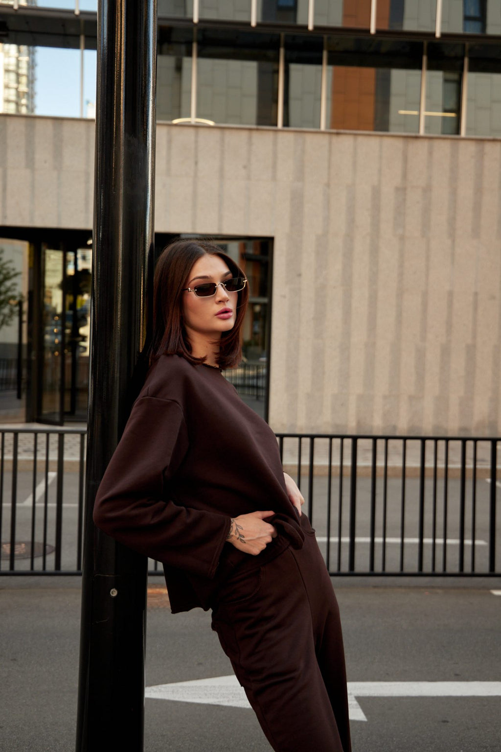 Трикотажний сет світшот та брюки, 5 кольорів BRU