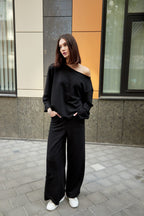 Трикотажний сет світшот та брюки, 5 кольорів BRU