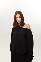 Світшот з розрізами на рукаві BRU