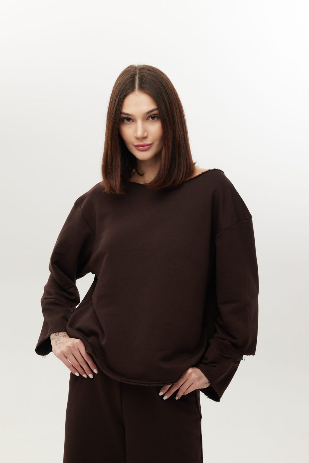 Світшот з розрізами на рукаві BRU