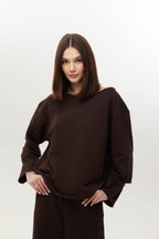 Світшот з розрізами на рукаві BRU