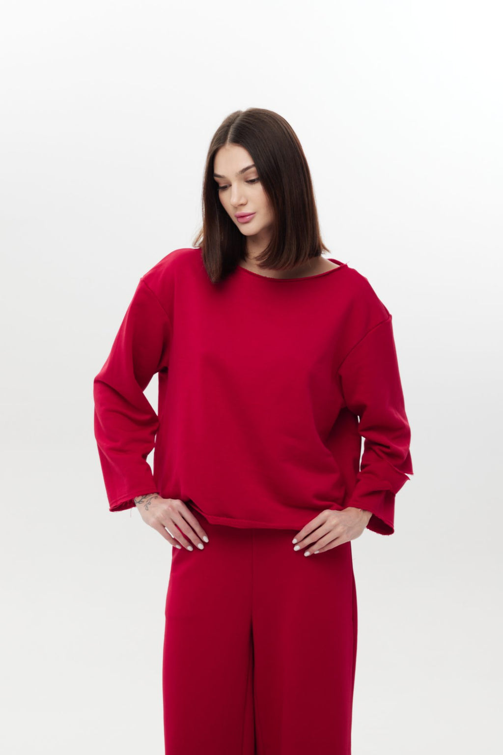 Трикотажний сет світшот та брюки, 5 кольорів BRU