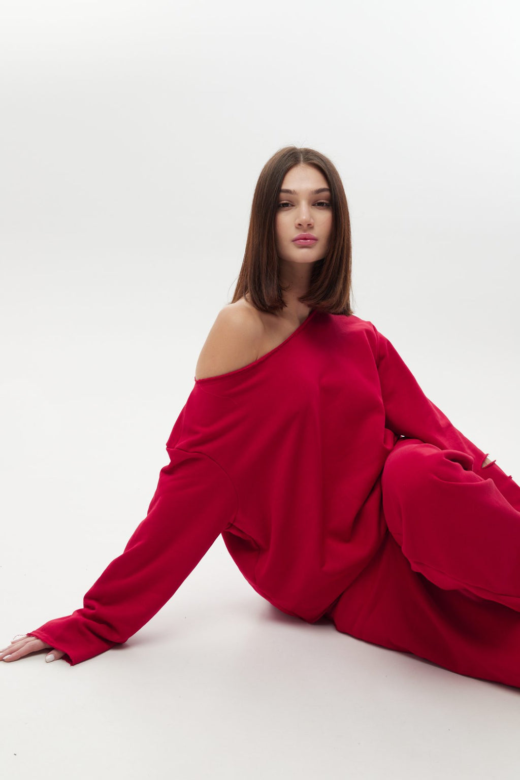 Світшот з розрізами на рукаві BRU