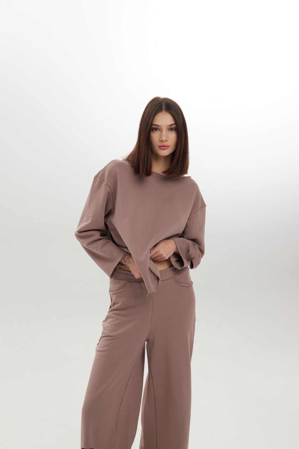 Трикотажний сет світшот та брюки, 5 кольорів BRU