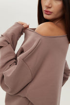 Світшот з розрізами на рукаві BRU